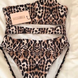 Leopard print mono mini